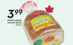 Sobeys DIMPFLMEIER Sweden Bread offer