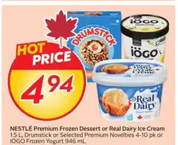 Sobeys NESTLÉ Premium Frozen Dessert or Real Dairy Ice Cream offer