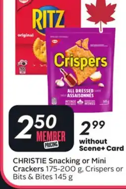 Sobeys CHRISTIE Snacking or Mini Crackers offer