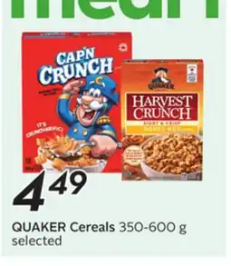 Sobeys QUAKER Cereals offer