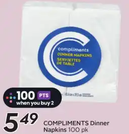 Sobeys COMPLIMENTS Dinner Napkins offer
