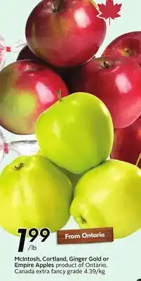 Sobeys McIntosh, Cortland, Ginger Gold or Empire Apples - Apple Fest offer