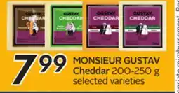 Sobeys MONSIEUR GUSTAV Cheddar offer