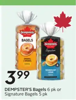 Sobeys DEMPSTER'S Bagels offer