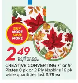 Sobeys CREATIVE CONVERTING 7 or 9 Plates offer