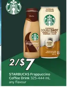 Sobeys STARBUCKS Frappuccino Coffee Drink offer