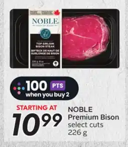 Sobeys NOBLE Premium Bison select cuts offer