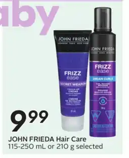 Sobeys JOHN FRIEDA Hair Care offer