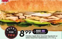 Sobeys Chicken Apple Brie Gourmet Sandwich or Select Gourmet Sandwiches - Ready For You - Apple Fest offer