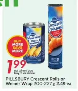 Sobeys PILLSBURY Crescent Rolls or Weiner Wrap offer