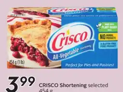 Sobeys CRISCO Shortening offer