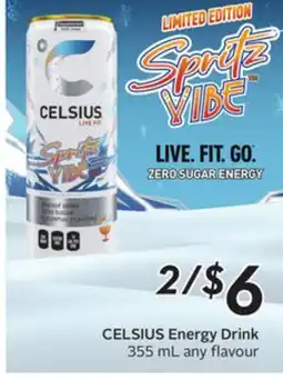 Sobeys CELSIUS Energy Drink offer