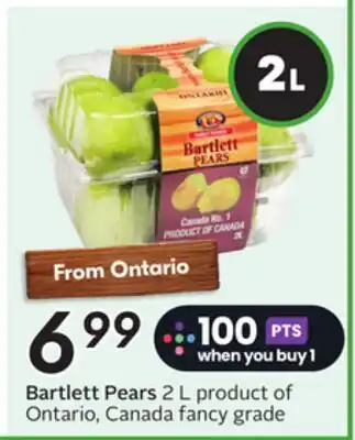 Sobeys Bartlett Pears offer