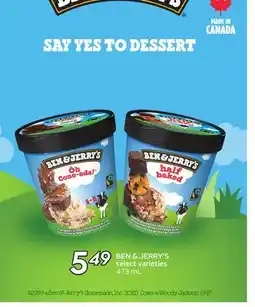 Sobeys BEN & JERRY'S offer