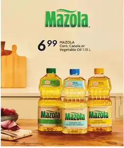 Sobeys MAZOLA Corn, Canola or Vegetable Oil offer