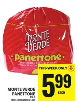 Food Basics MONTE VERDE PANETTONE offer