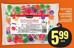 Food Basics SELECTION FRUIT FLAVOURED LOLLIPOPS offer