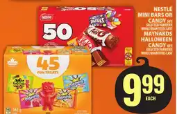 Food Basics NESTLÉ MINI BARS OR CANDY or MAYNARDS HALLOWEEN CANDY offer