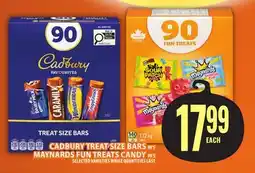 Food Basics CADBURY TREAT SIZE BARS OR MAYNARDS FUN TREATS CANDY offer
