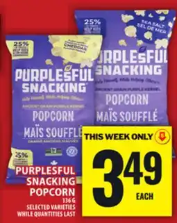 Food Basics PURPLESFUL SNACKING POPCORN offer