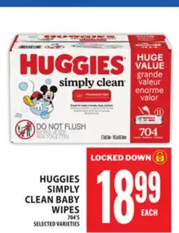 Food Basics HUGGIES SIMPLY CLEAN BABY WIPES offer