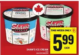Food Basics SHAW'S ICECREAM offer