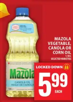Food Basics MAZOLA VEGETABLE, CANOLA OR CORN OIL offer