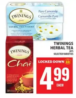 Food Basics TWININGS HERBAL TEA offer