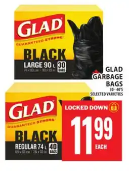 Food Basics GLAD GARBAGE BAGS offer