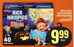 Food Basics KELLOGG'S RICE KRISPIES MINI SQUARES offer