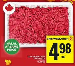 Food Basics LEAN GROUND BEEF FAMILY PACK offer