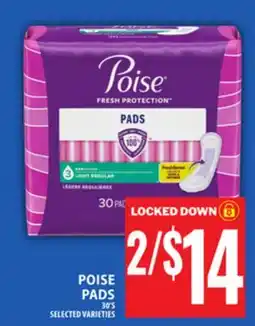 Food Basics POISE PADS offer