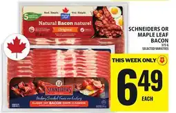 Food Basics SCHNEIDERS OR MAPLE LEAF BACON offer
