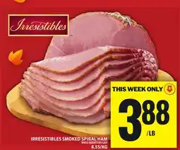 Food Basics IRRESISTIBLES SMOKED SPIRAL HAM offer