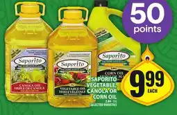 Food Basics SAPORITO VEGETABLE, CANOLA OR CORN OIL offer