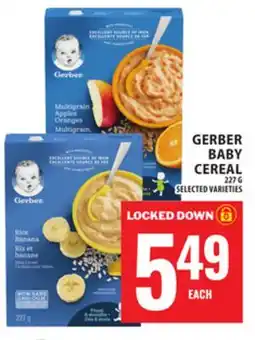 Food Basics GERBER BABY CEREAL offer