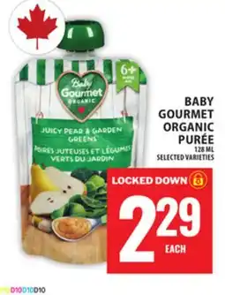 Food Basics BABY GOURMET ORGANIC PURÉE offer