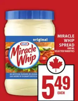 Food Basics MIRACLE WHIP SPREAD offer