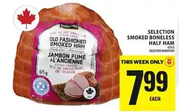 Food Basics SELECTION SMOKED BONELESS HALF HAM offer