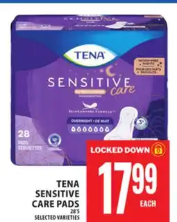 Food Basics TENA SENSITIVE CARE PADS offer