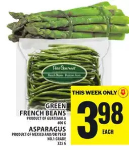 Food Basics GREEN FRENCH BEANS OR ASPARAGUS offer