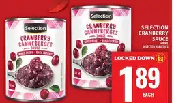 Food Basics SELECTION CRANBERRY SAUCE offer