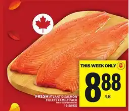 Food Basics FRESH ATLANTIC SALMON FILLETS FAMILY PACK offer