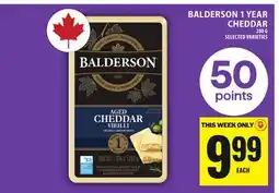 Food Basics BALDERSON 1 YEAR CHEDDAR offer