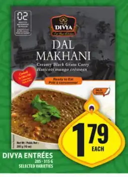 Food Basics DIVYA ENTRÉES offer