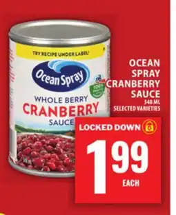 Food Basics OCEANSPRAY CRANBERRY SAUCE offer