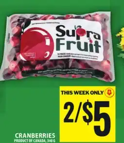 Food Basics CRANBERRIES offer