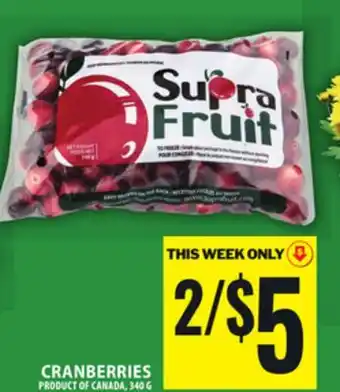 Food Basics CRANBERRIES offer