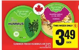 Food Basics SUMMER FRESH HUMMUS OR DIPS offer