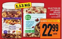 Food Basics SELECTION OR LIFE SMART DELUXE MIXED NUTS offer
